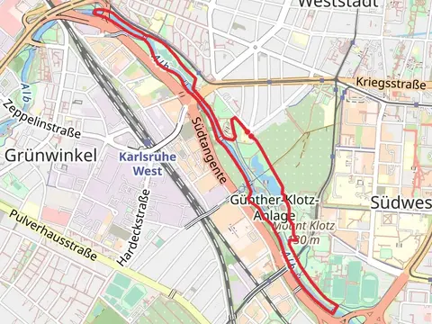 Ruderbootsee and Alb Loop via Odenwald Vogesen Weg Teil