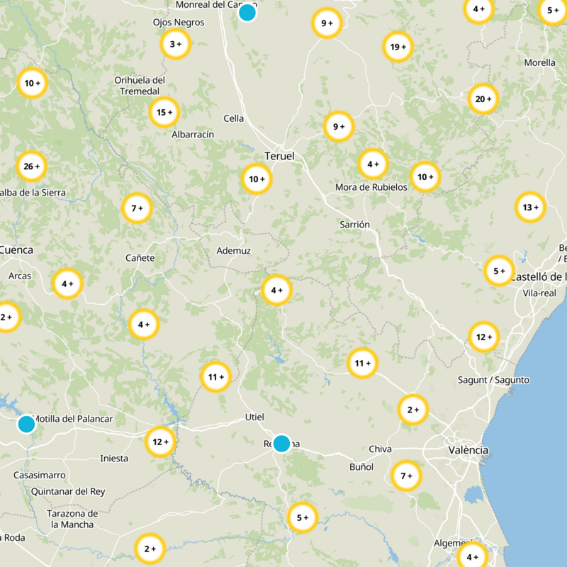 Aras De Los Olmos Static Map