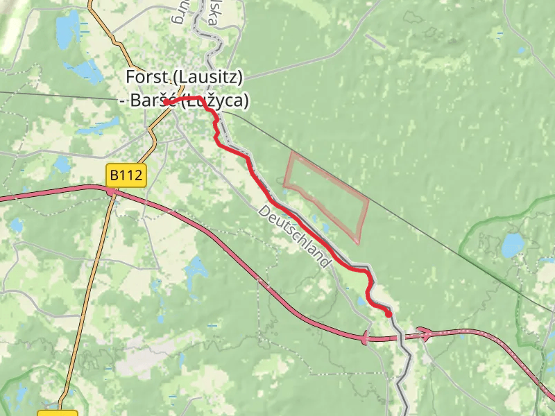 Forst to Klein Bademeusel Walk via Lausitzer Niebe
