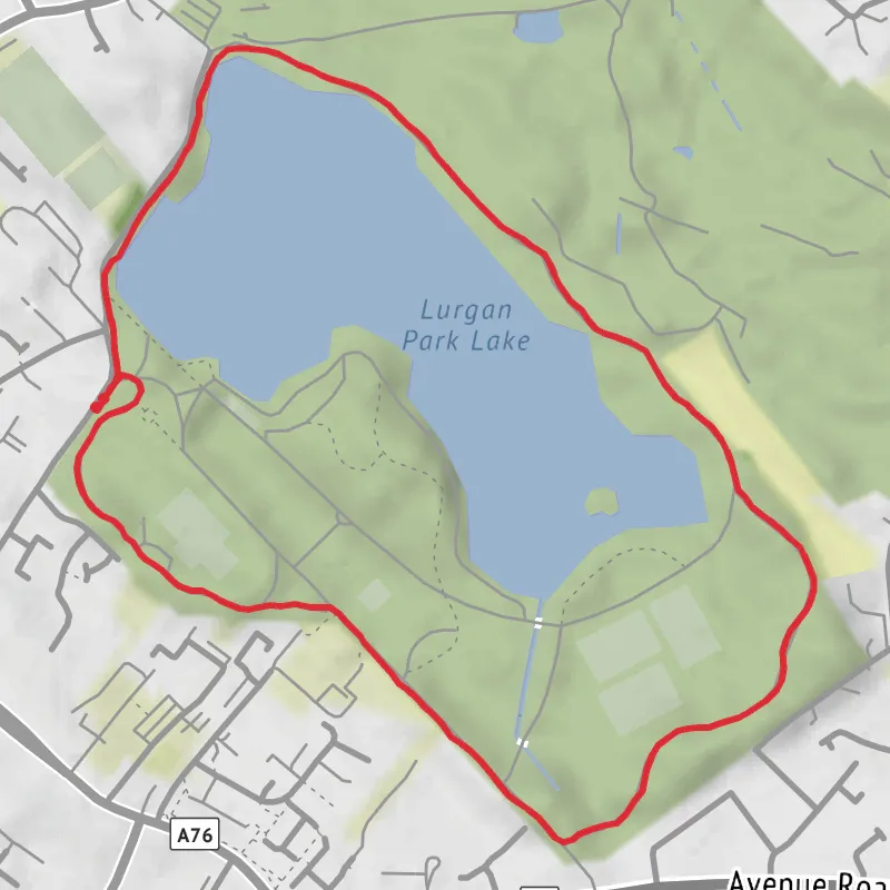Hike from Lurgan mobile static map