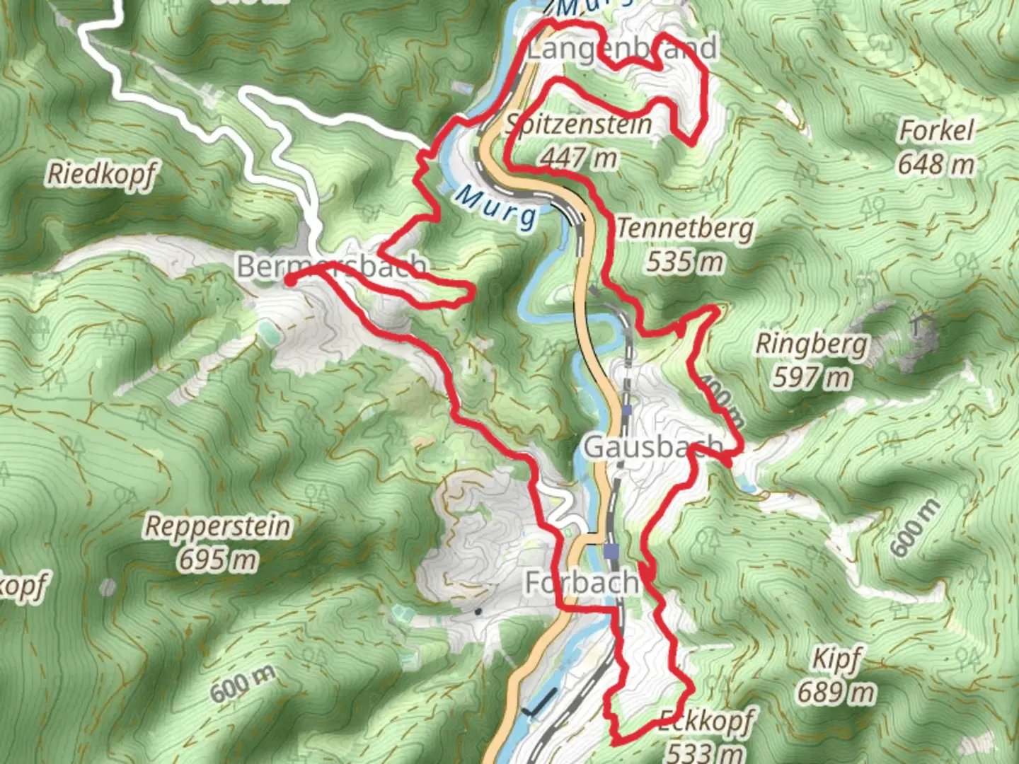 Bermersbach and Forbach Loop via River Murg | Rastatt | Germany