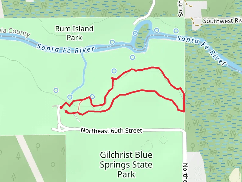 Nature Loop Trail - Gilchrist Blue Springs State Park