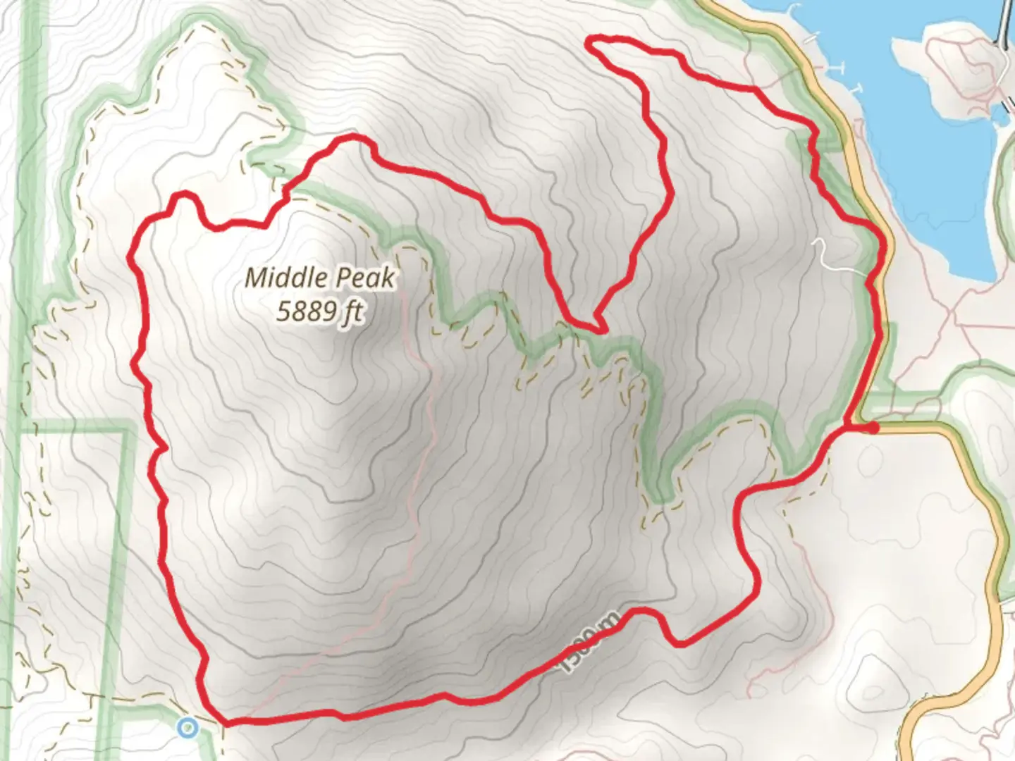 An image depicting the trail Black Oak Loop Trail and its surrounding area.