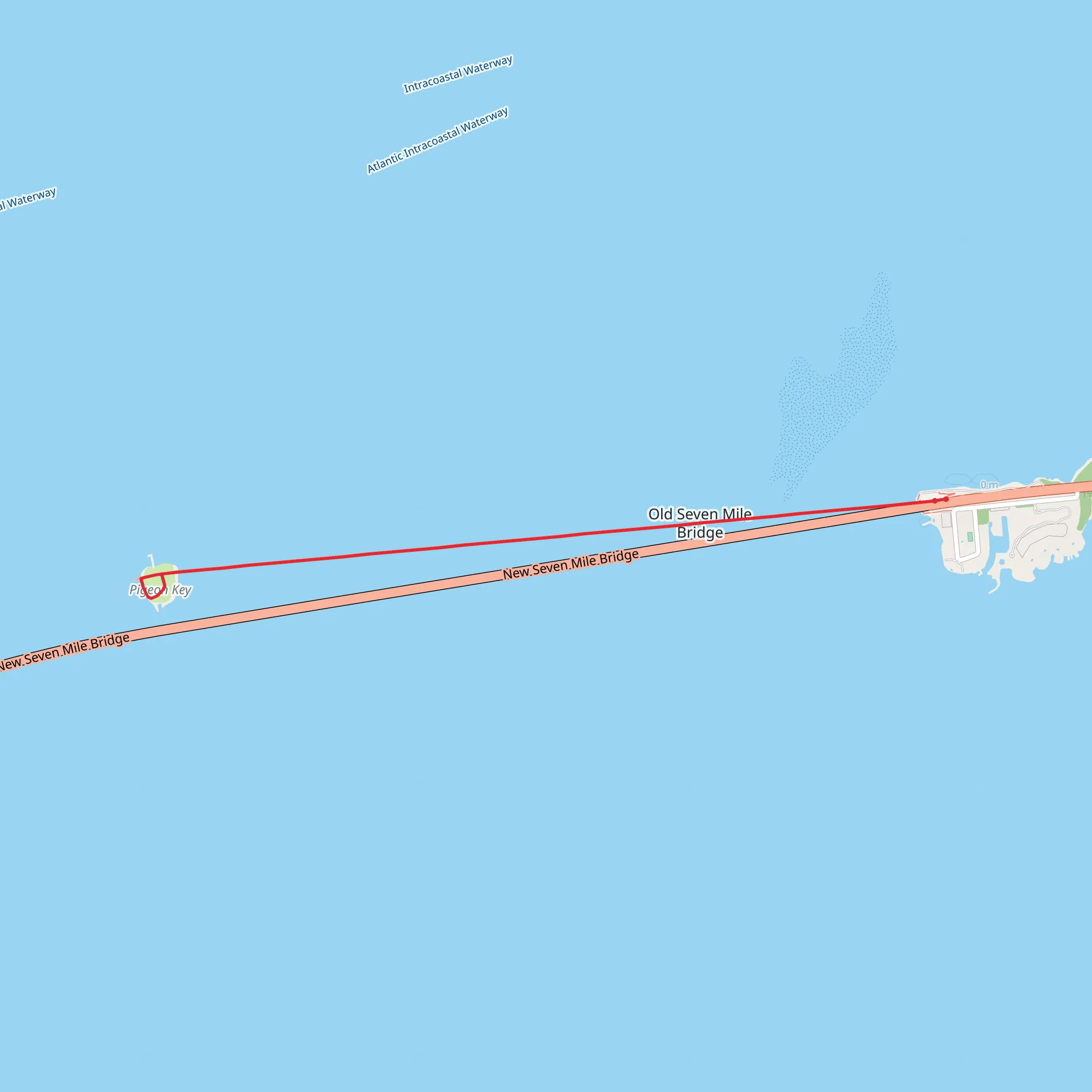 Seven Mile Bridge - Vista Point mobile static map
