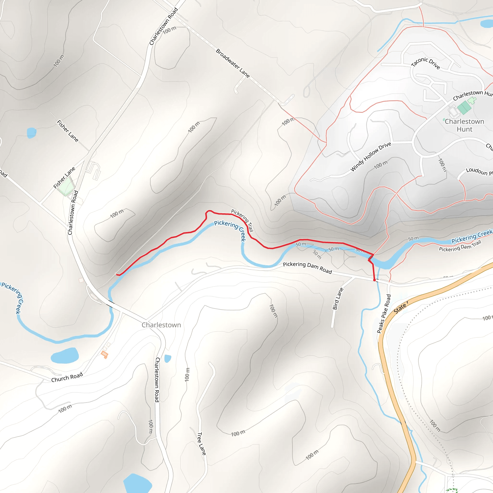 Pickering Trail - Charlestown mobile static map