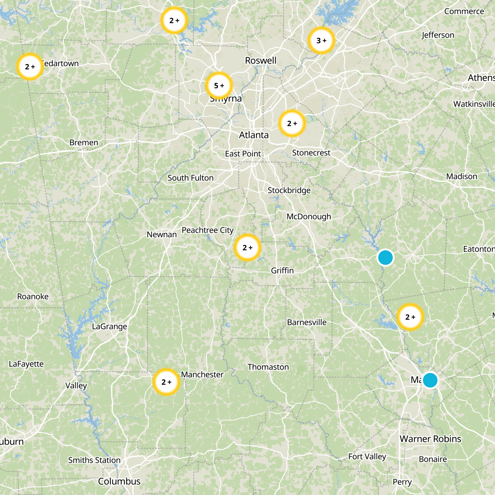 Fayette County Static Map