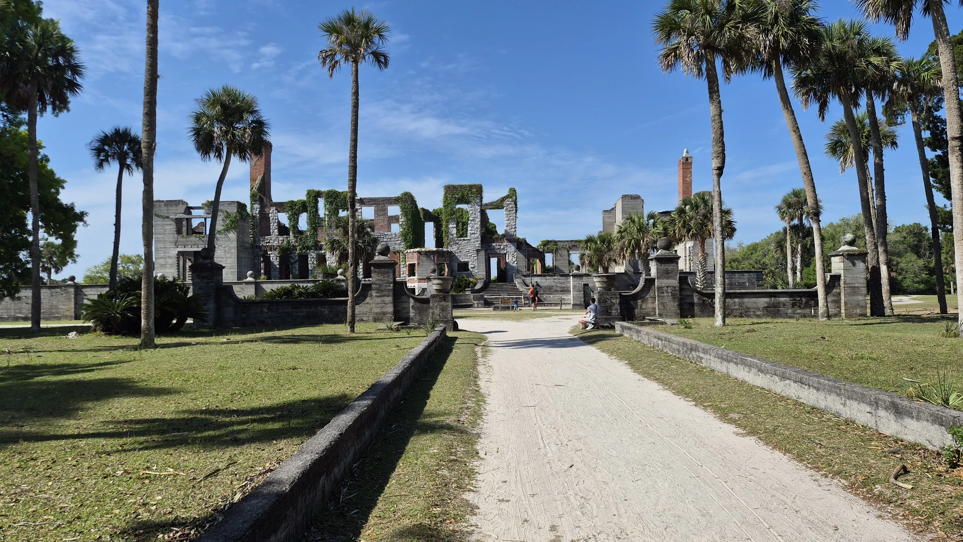 An image depicting the trail Cumberland island eith Trevor and its surrounding area.