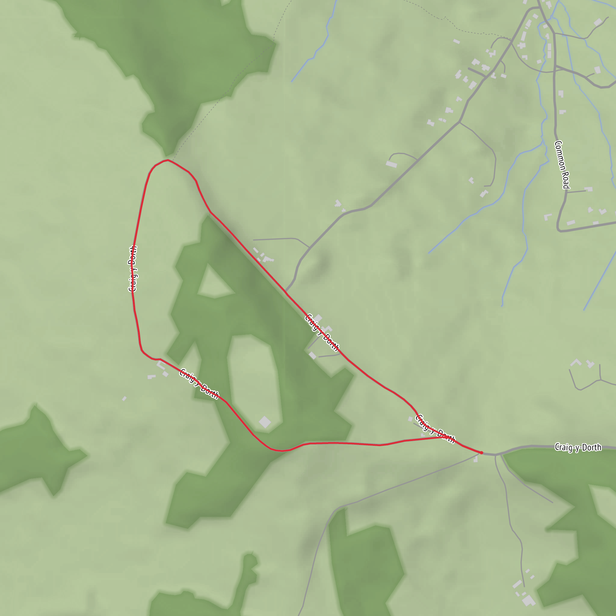 Craig-y-dorth Loop mobile static map