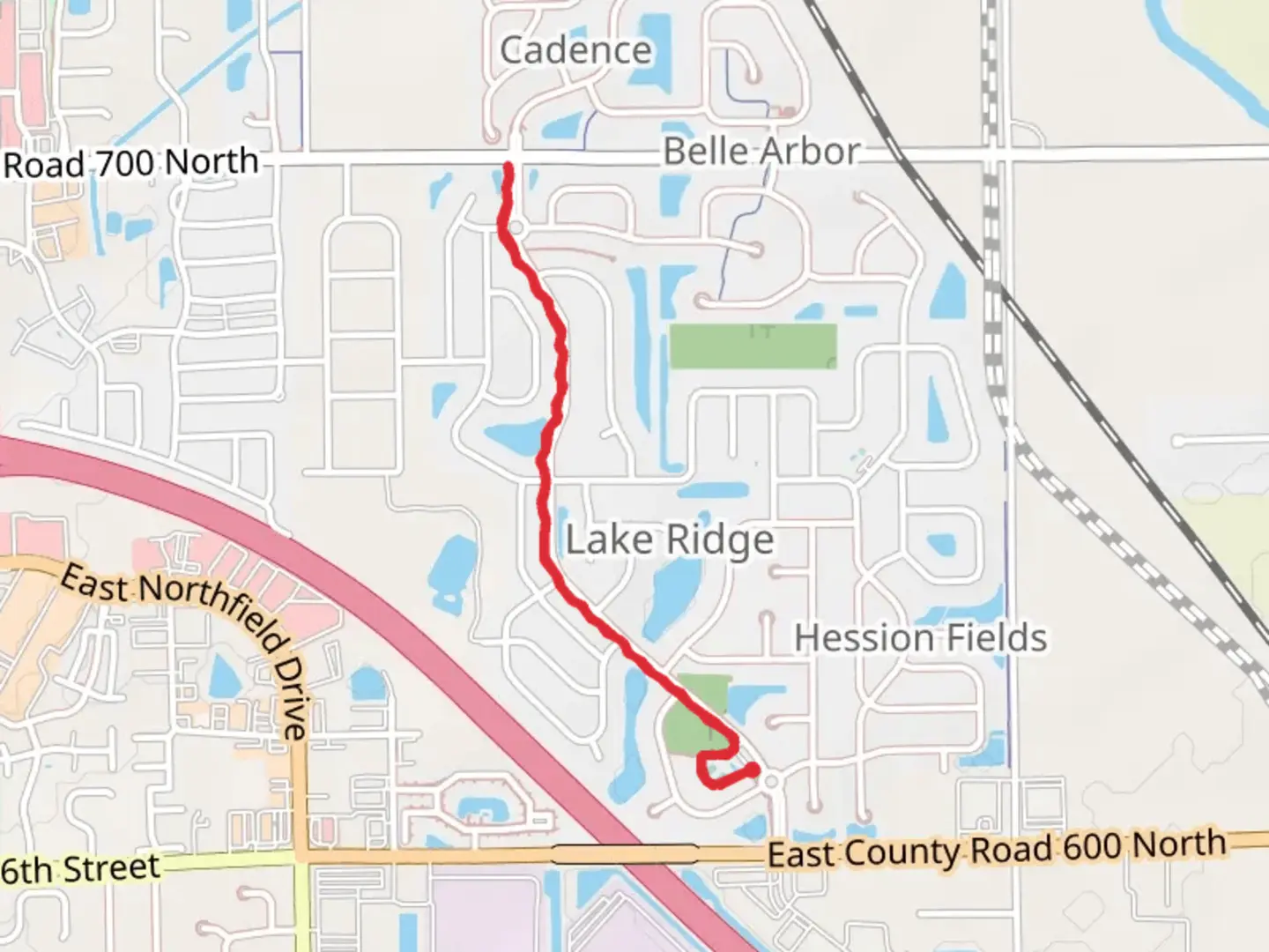 An image depicting the trail Wild Ridge Boulevard and its surrounding area.