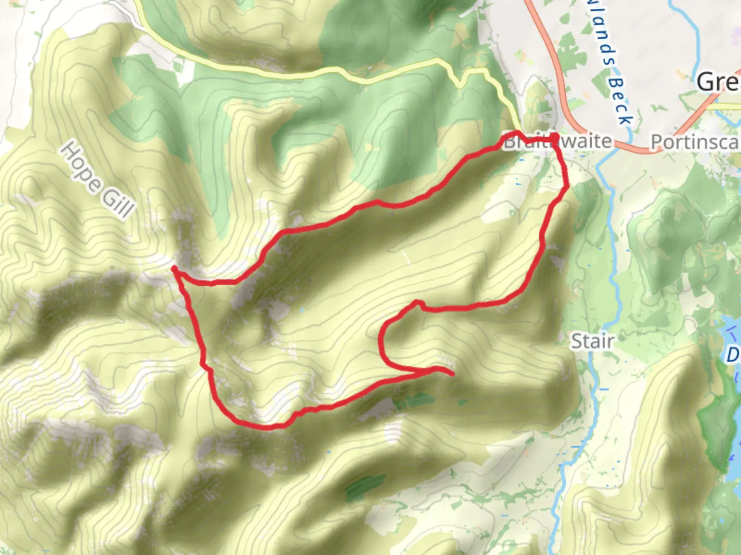 An image depicting the trail Coledale Horseshoe and its surrounding area.