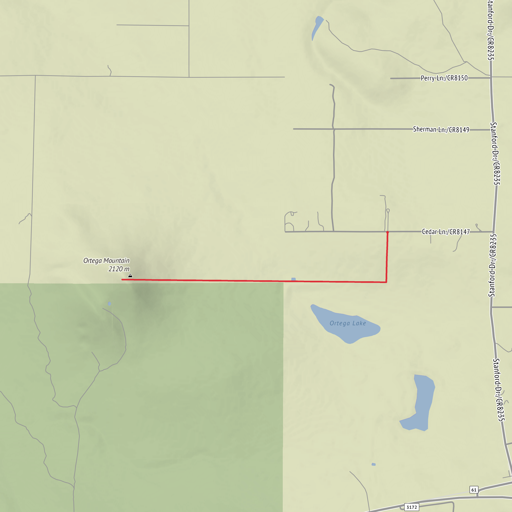 Ortega Mountain Adventure mobile static map