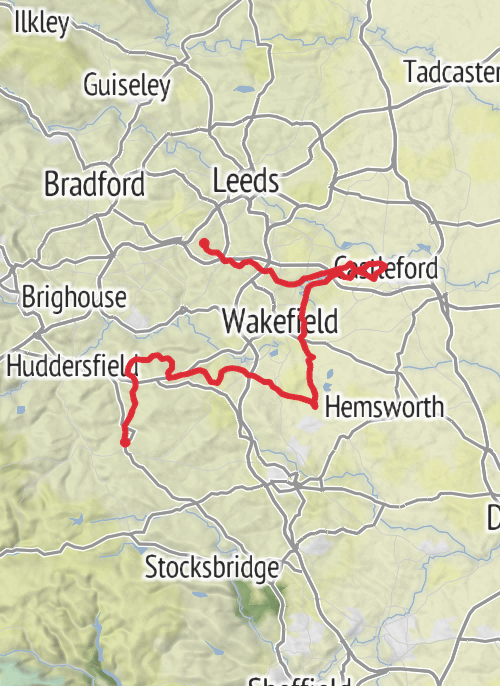 Hike from Morley mobile static map