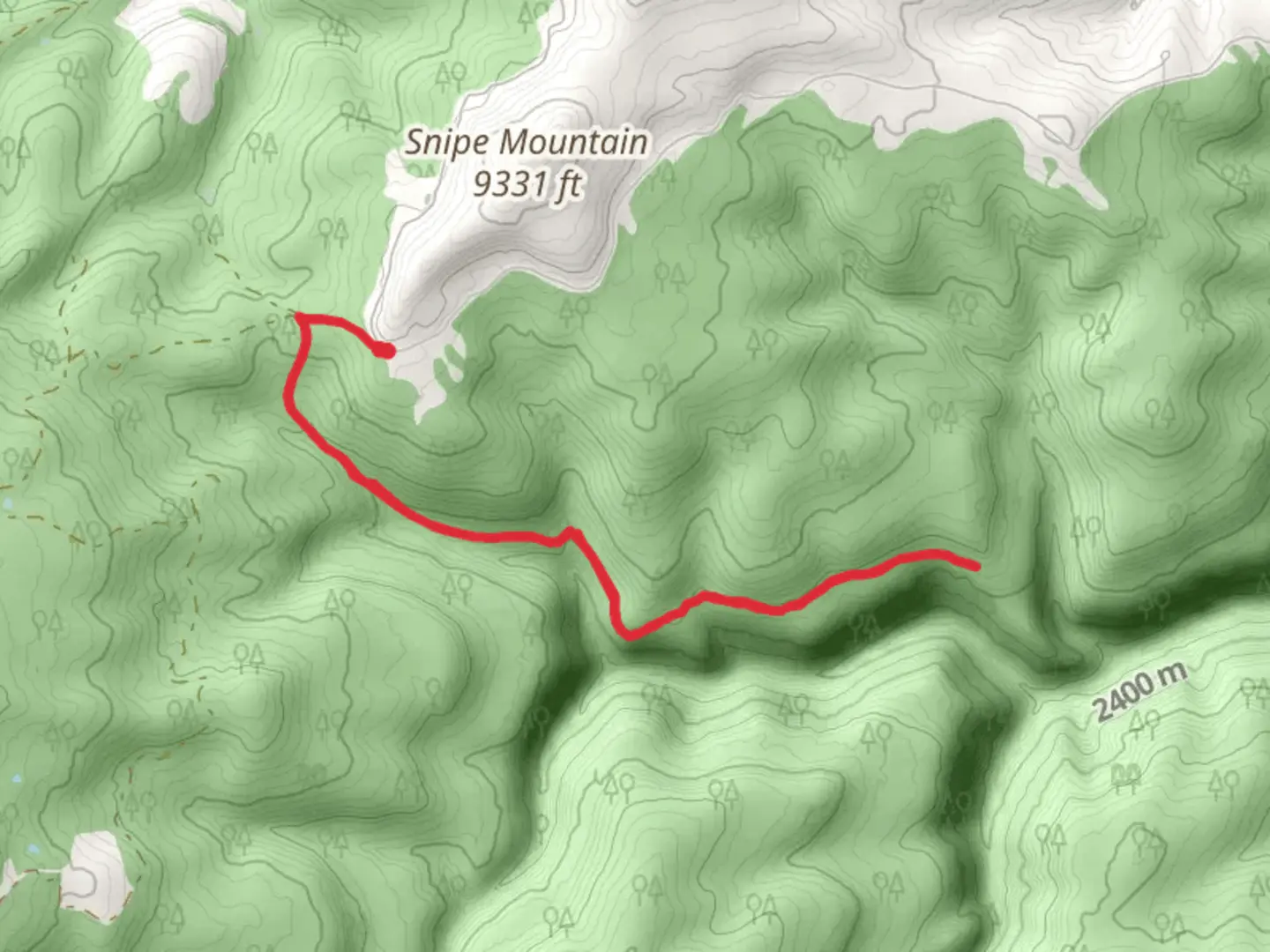 An image depicting the trail Short Point Bench Trail and its surrounding area.