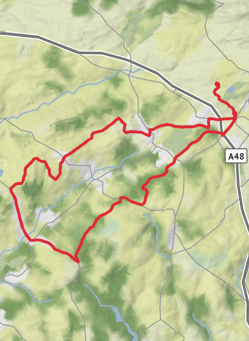 Carmarthenshire Cycling mobile static map