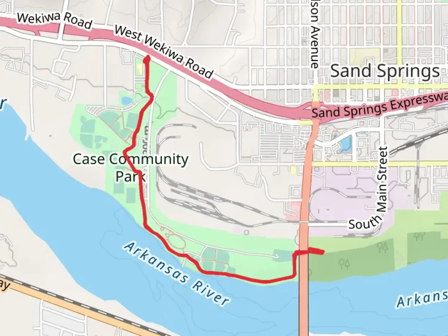 An image depicting the trail River City Trail and its surrounding area.