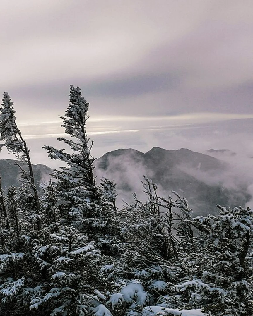 An image depicting the trail Mount Colvin and Blake Peak via Gill Brook Trail and its surrounding area.