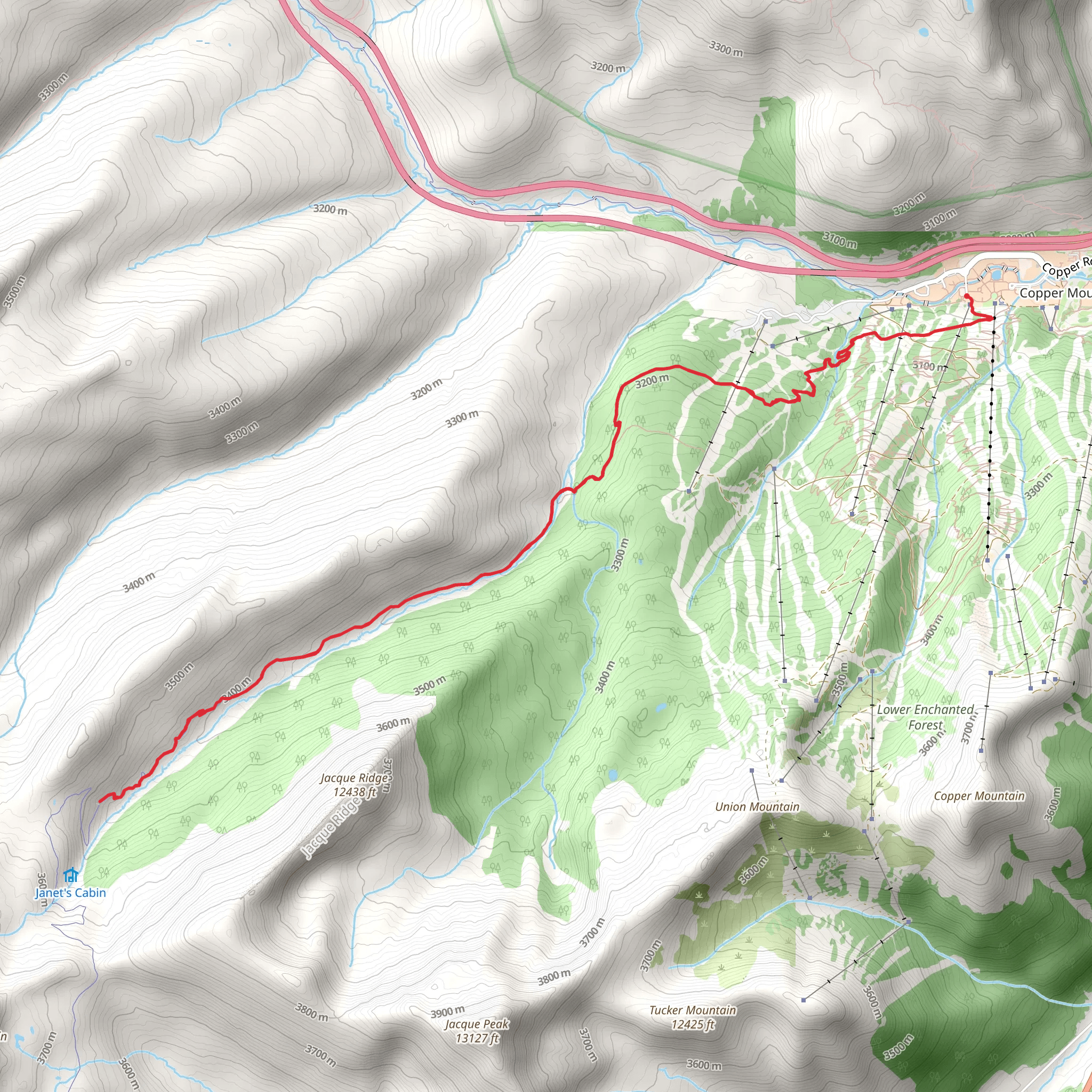 Guller Creek Trail mobile static map