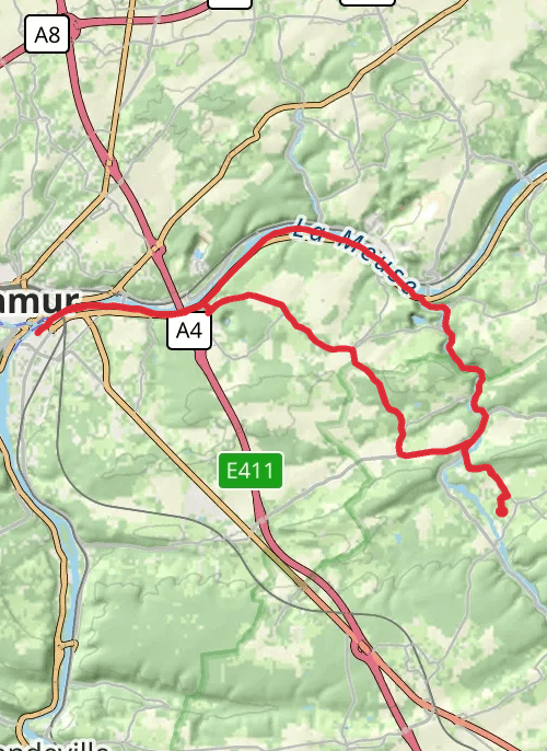 Namur Cyclisme mobile static map