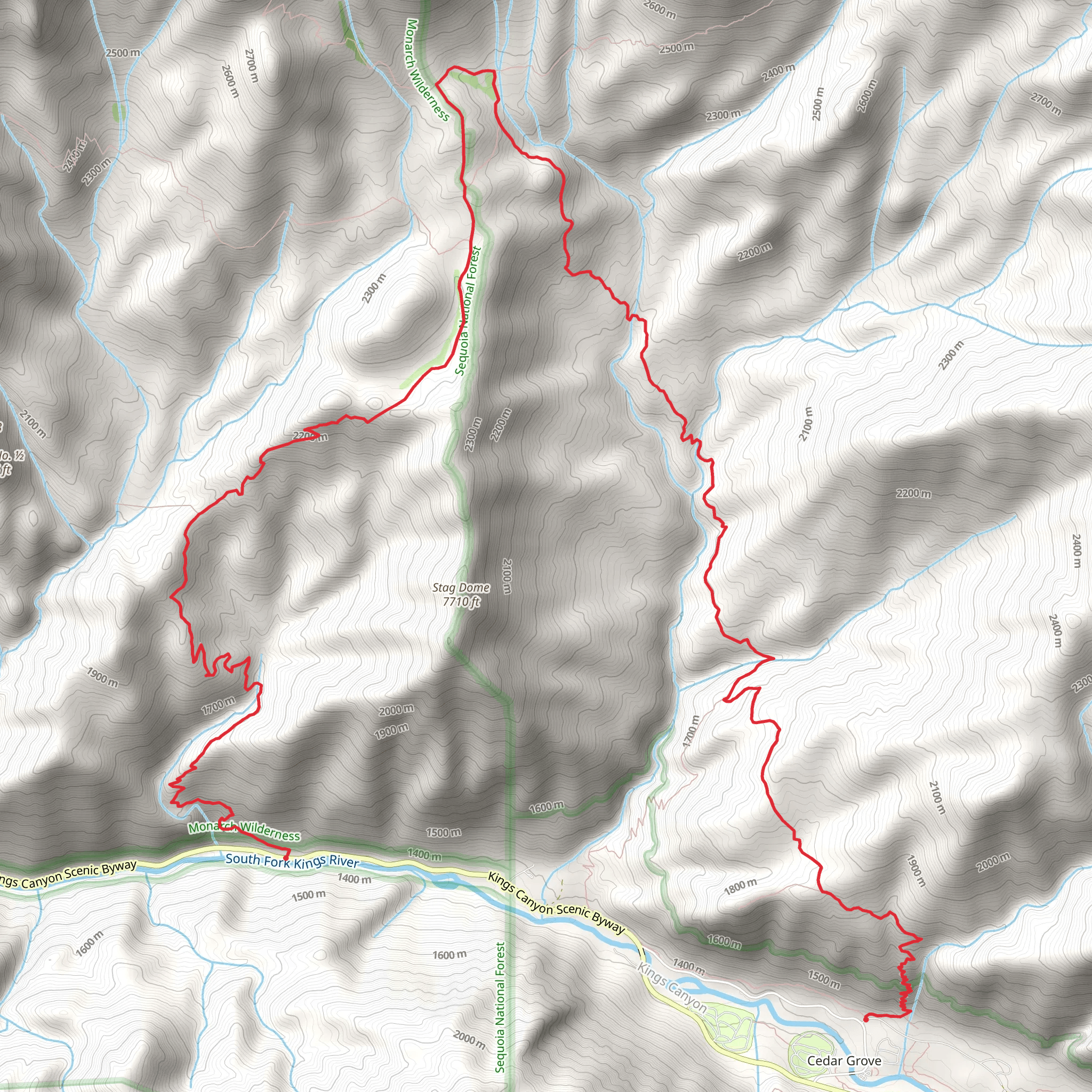 Deer Cove, Lewis Creek and Hotel Creek Trail mobile static map