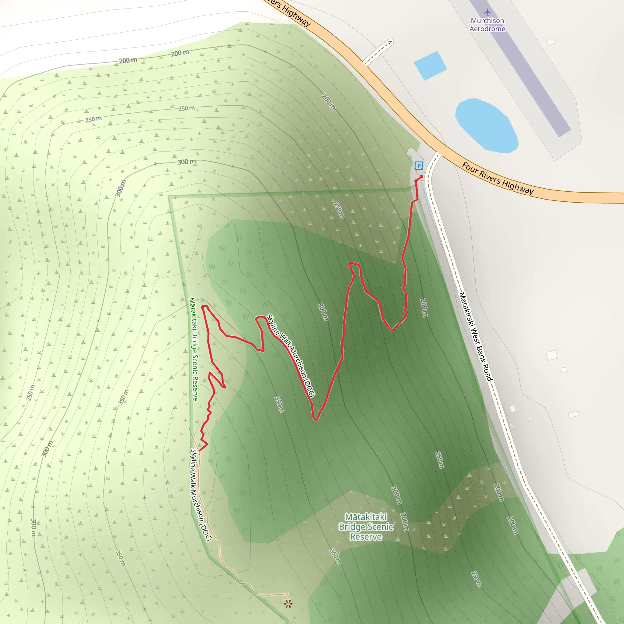 Skyline Walk mobile static map