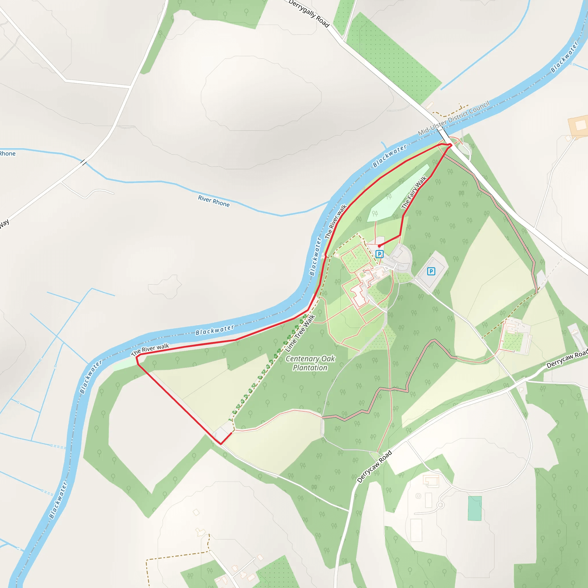Blackwater River Walk mobile static map
