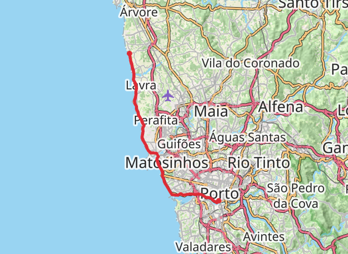 Litoral camino mobile static map