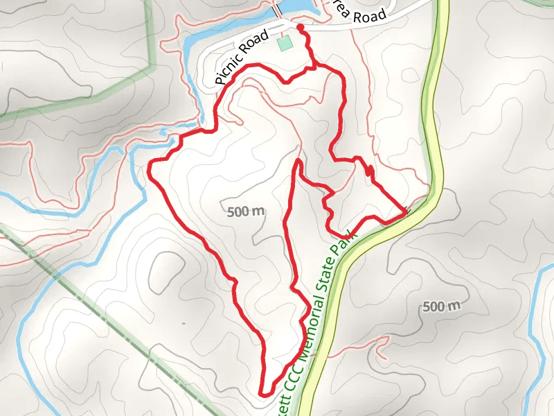 Natural Bridge Trail and Hazard Cave Trail Loop
