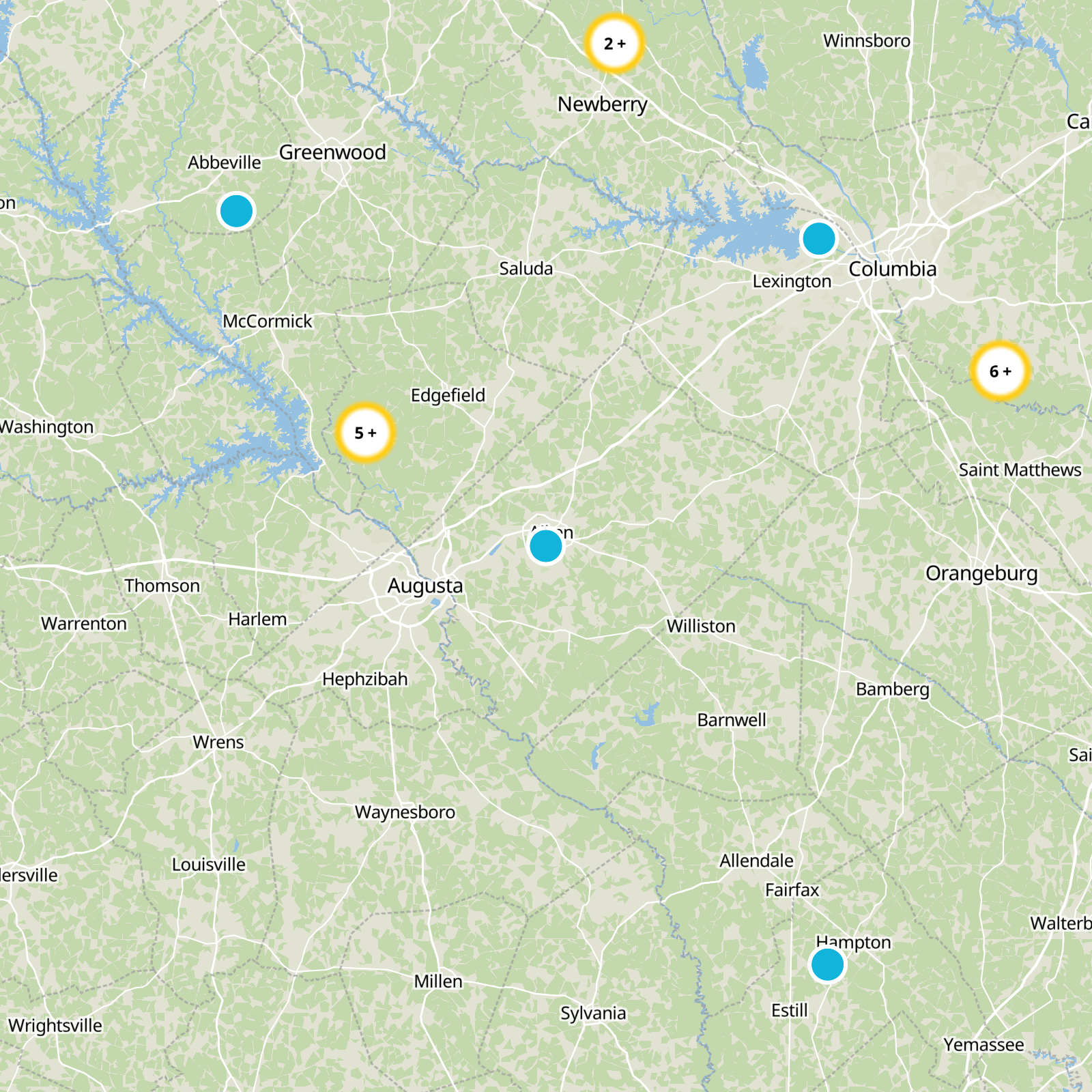 Aiken County Static Map
