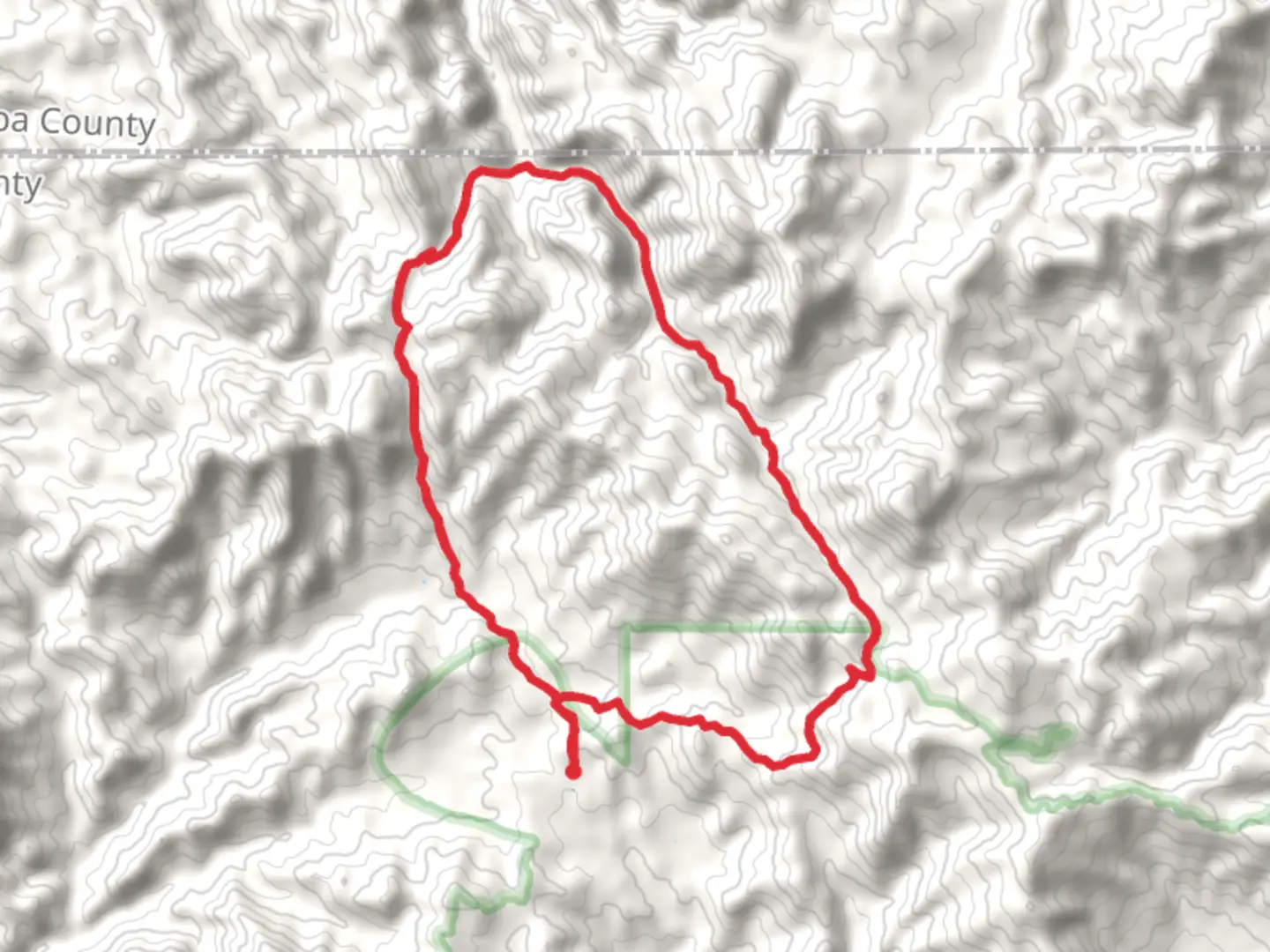 An image depicting the trail Rogers Canyon Trail Loop and its surrounding area.