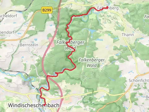 Falkenburg to Neuhaus via Kammerwagen, Amboss and GoldSteig