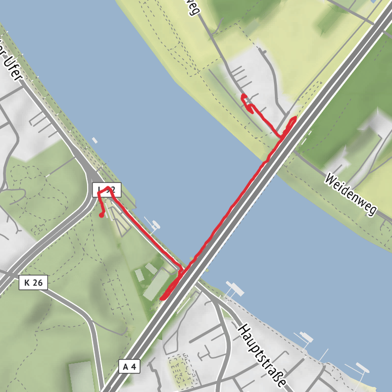 A map preview of the recording Cologne Walk.