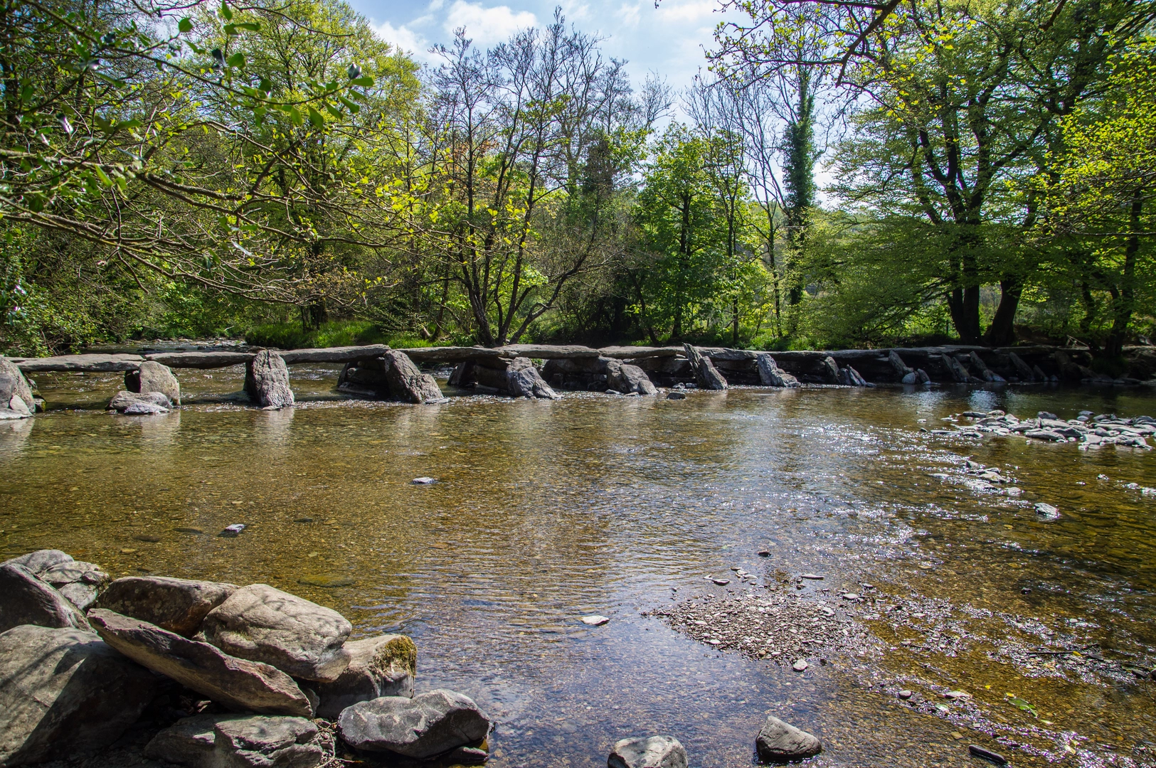 An image depicting the trail The River Barle and Withypool from Tarr Steps and its surrounding area.