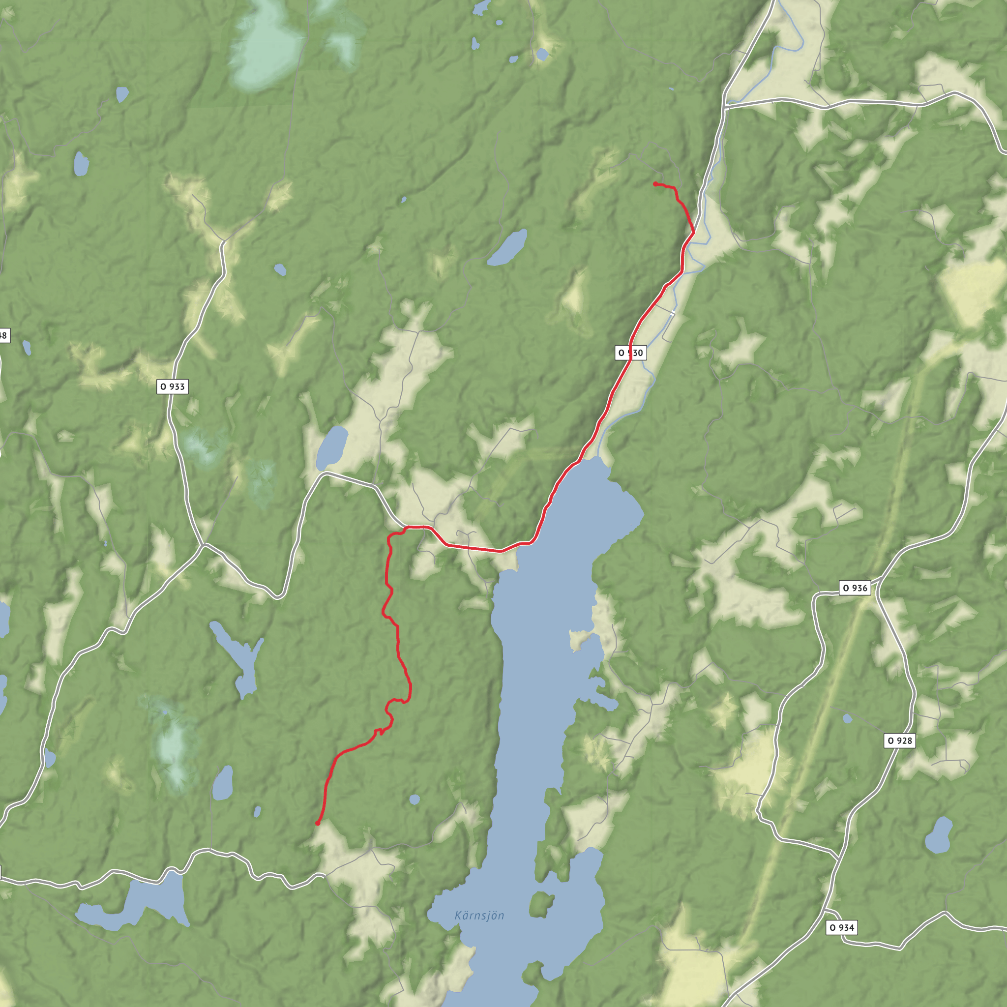 Bohusleden Trail stage 10 mobile static map