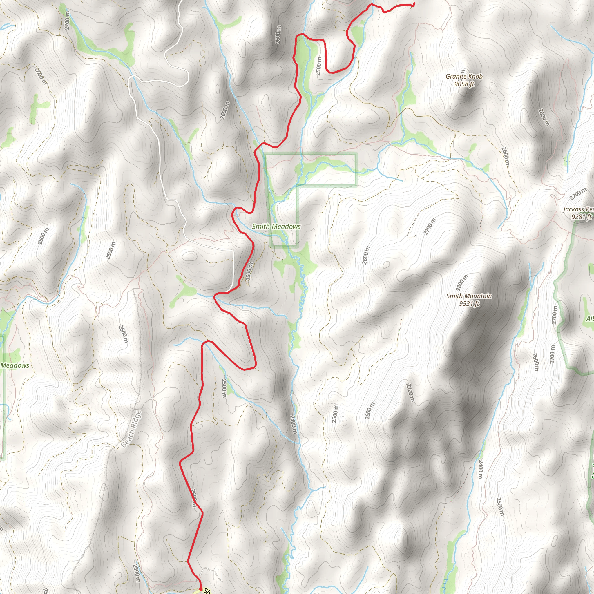 Forest Route 21S36 mobile static map