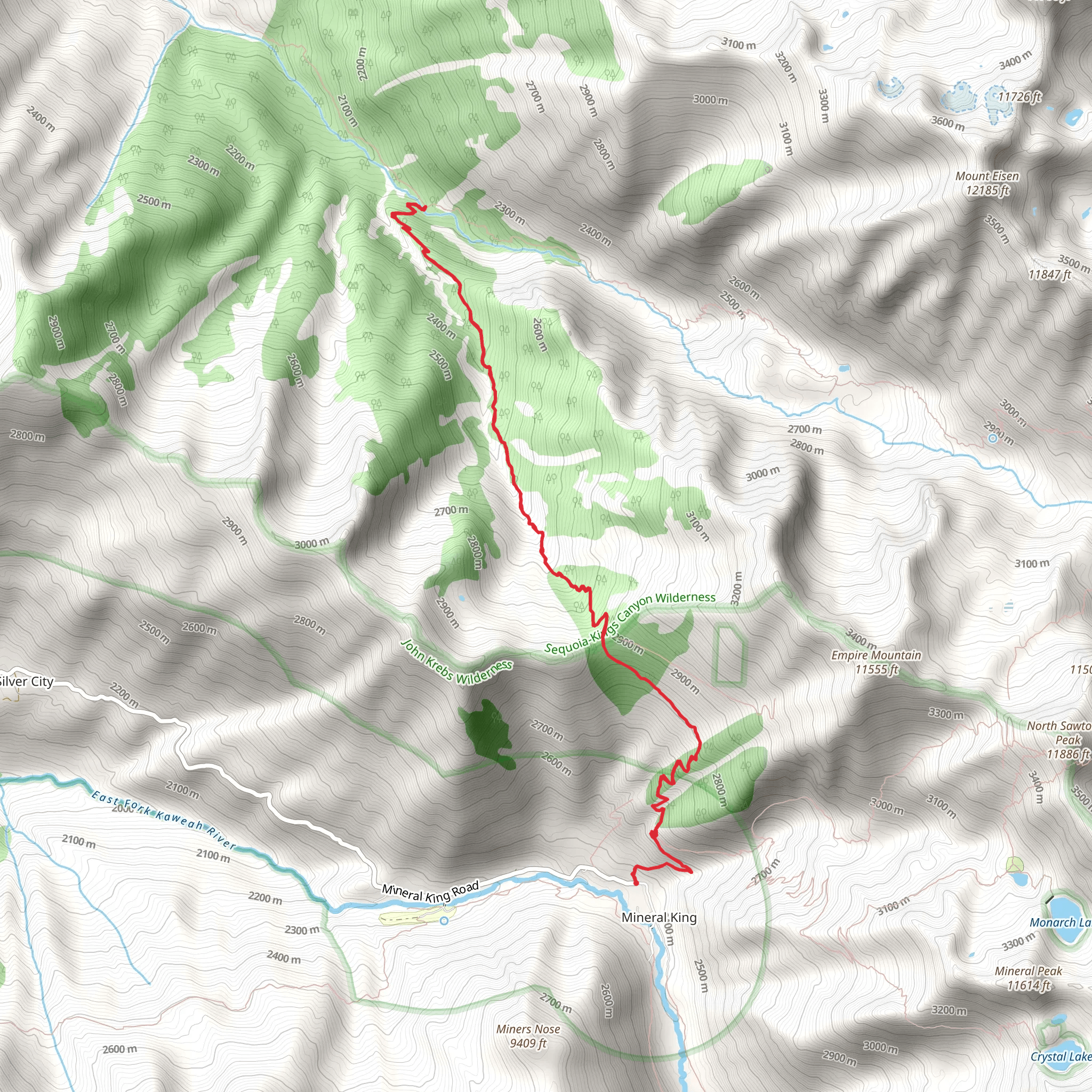 Timber Gap Creek mobile static map