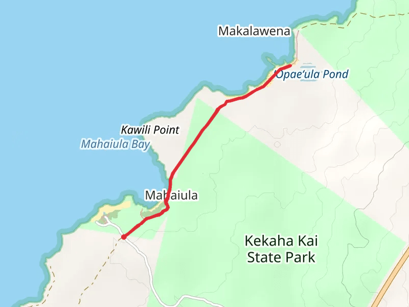 Opaeula Pond and Makalawena Beach Trail