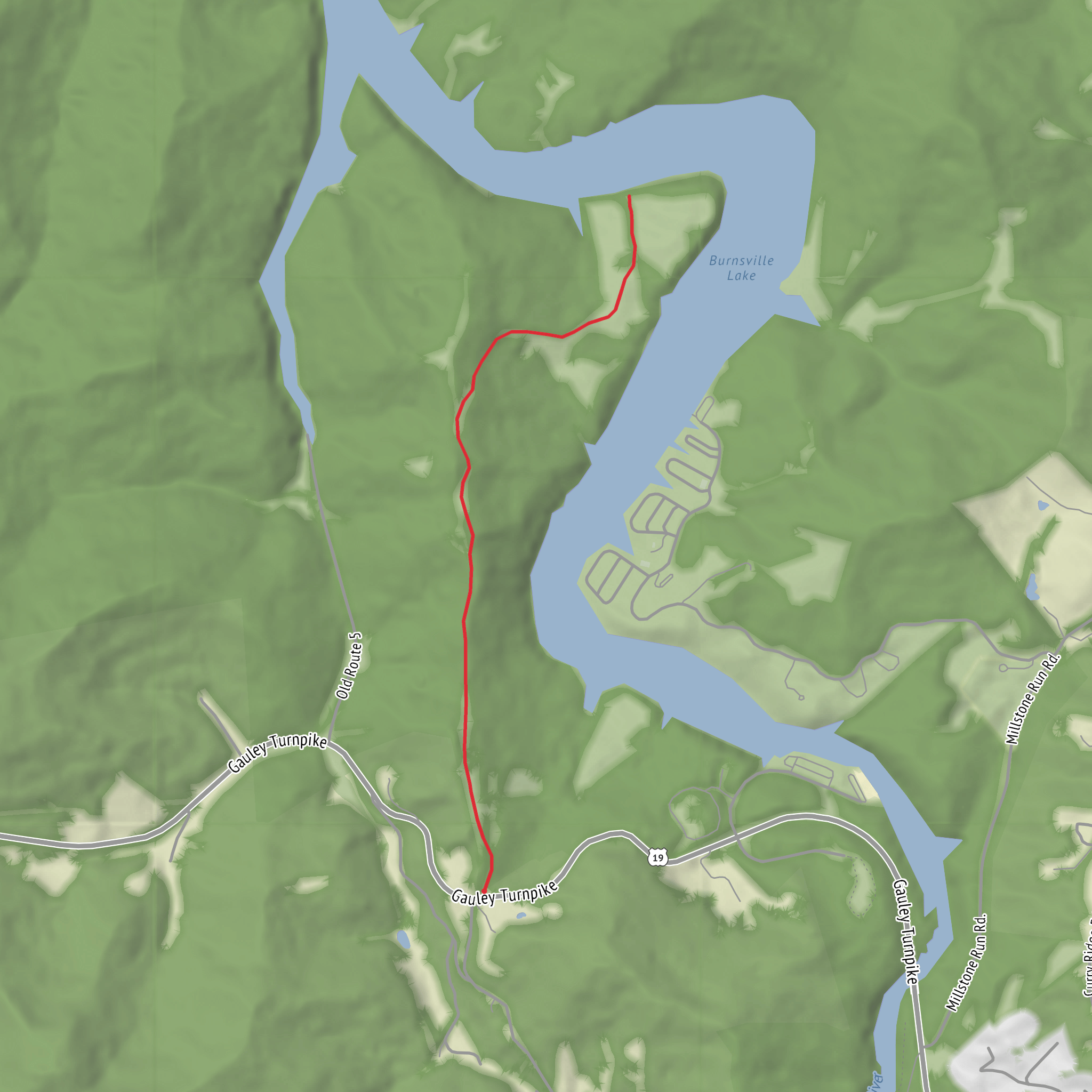 Indian Ridge Trail mobile static map