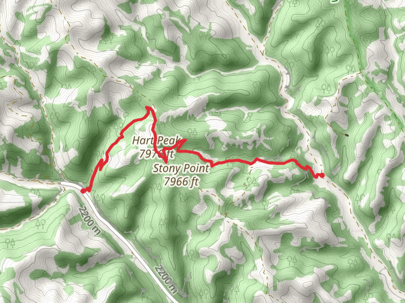 Hart Peak via Indian Writings Campsite Trail