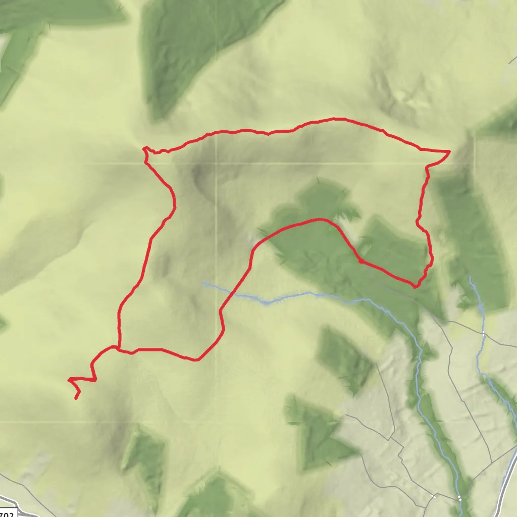 Black Rock, Mount Leinster and Knockroe Loop mobile static map