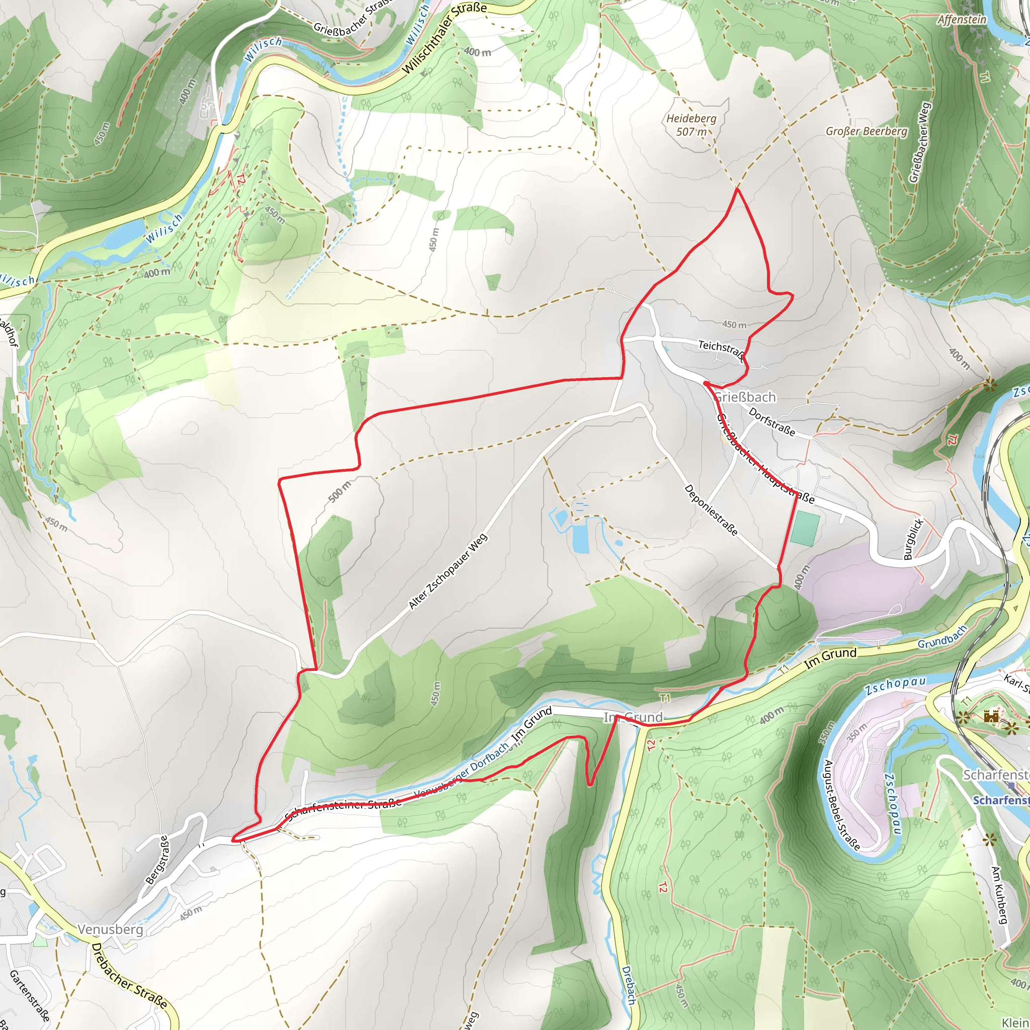 Griessbach Loop mobile static map