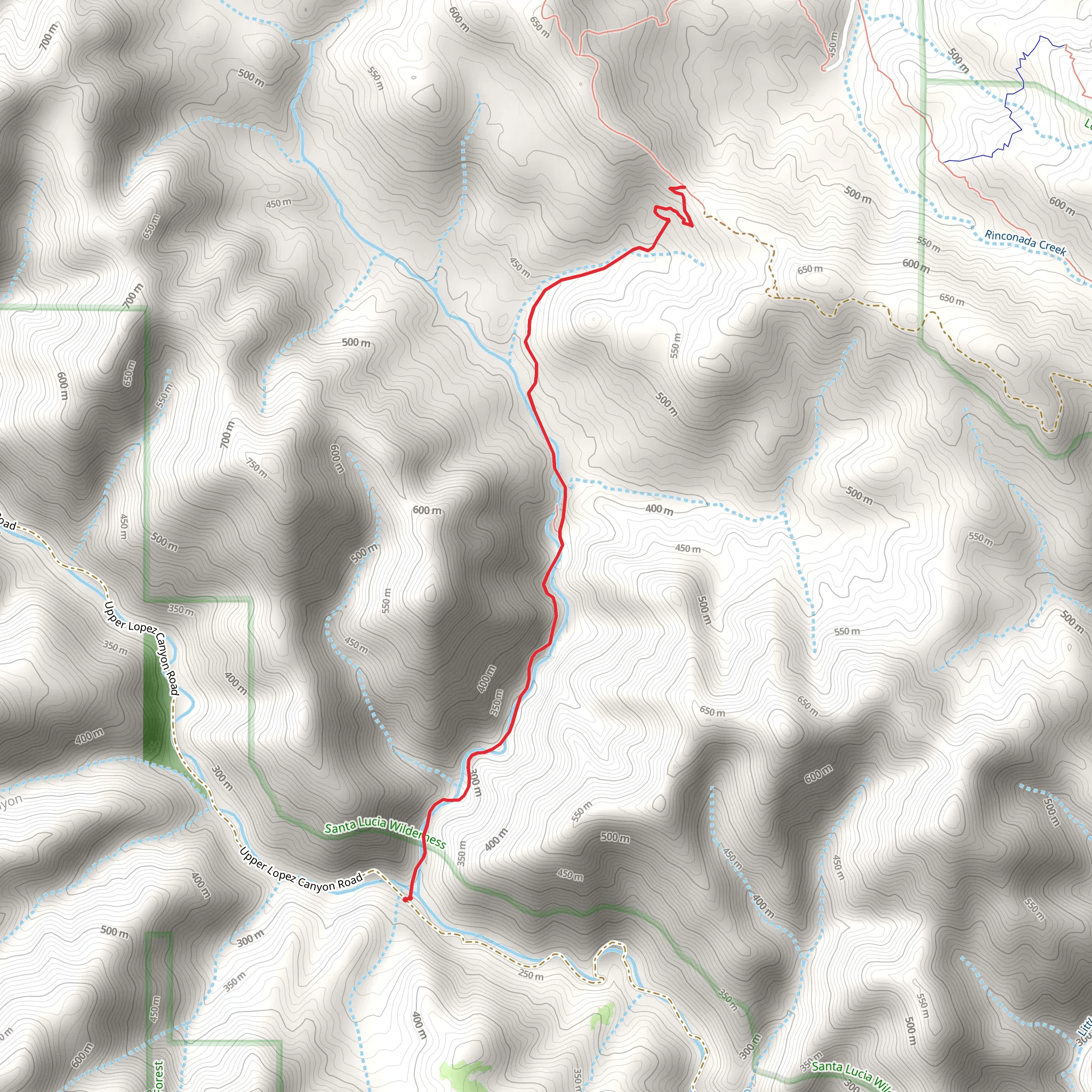Big Falls Trail mobile static map