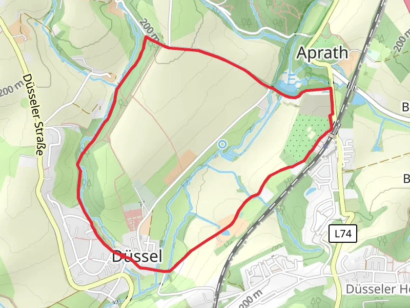 Aprather Mühlenteich Loop via Neanderland Steig - Düssel
