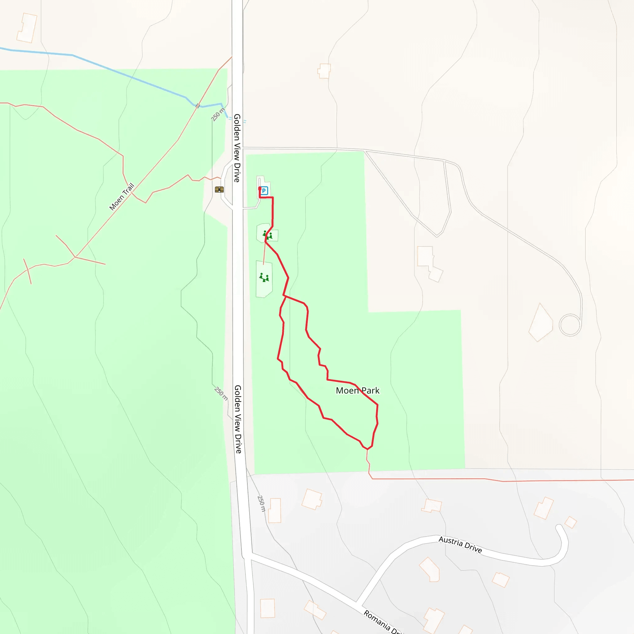 Moen Park Loop mobile static map