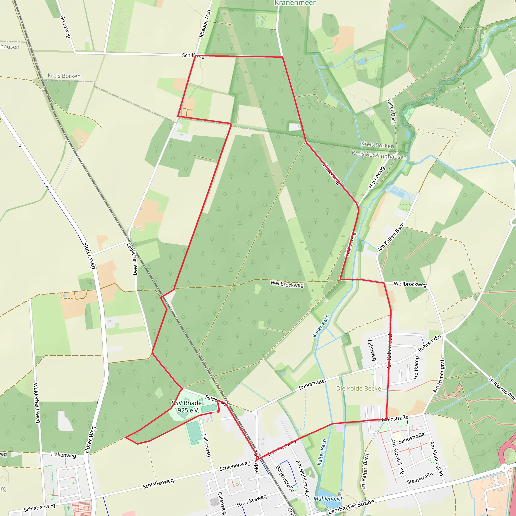 Grosse Heide Rundweg mobile static map
