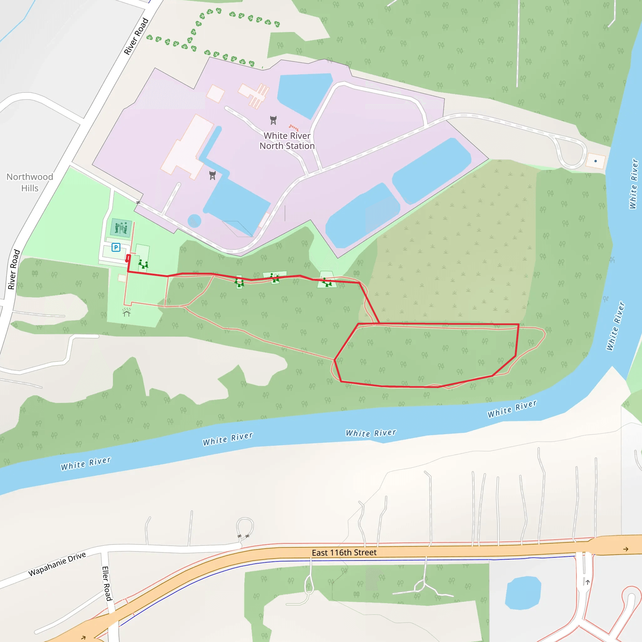 River Heritage Park Loop mobile static map