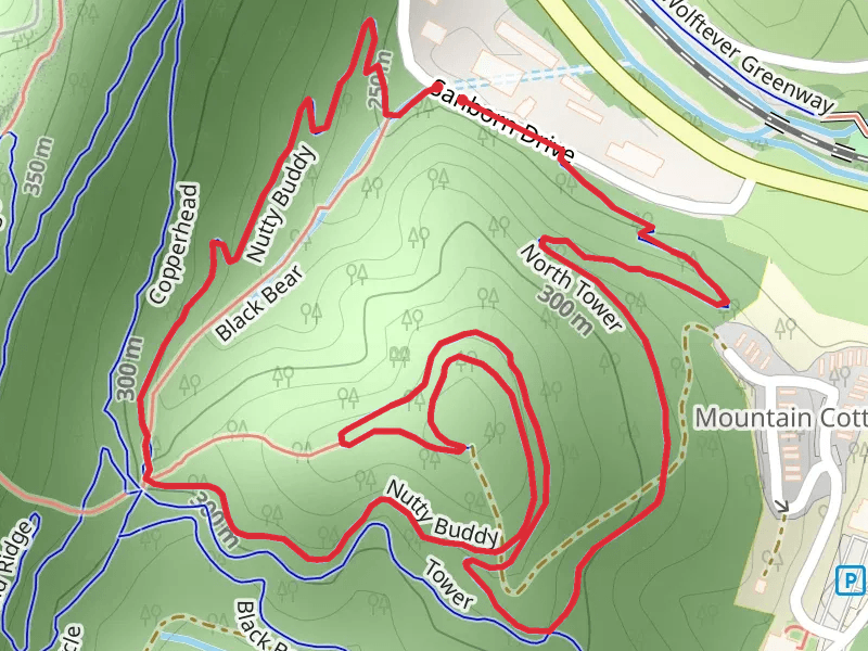 North Tower and Nutty Buddy Loop