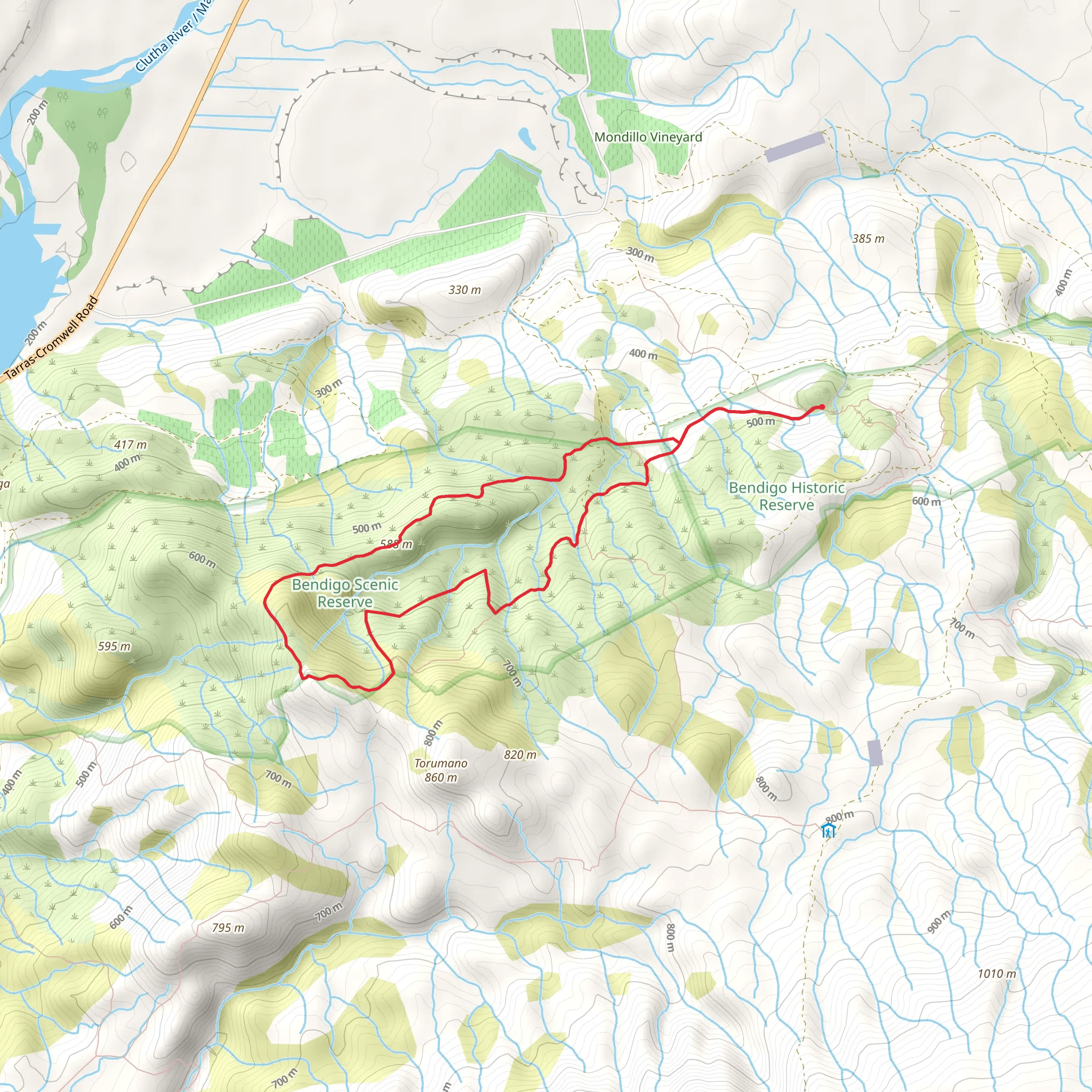 Kānuka Track mobile static map