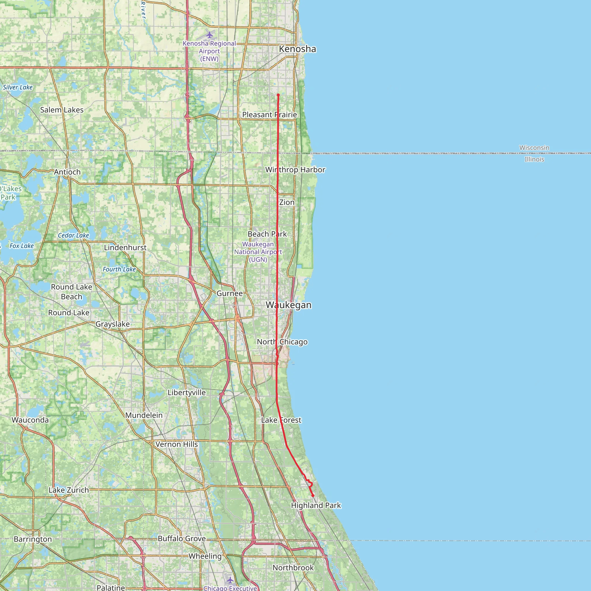 Robert McClory Walk Path mobile static map