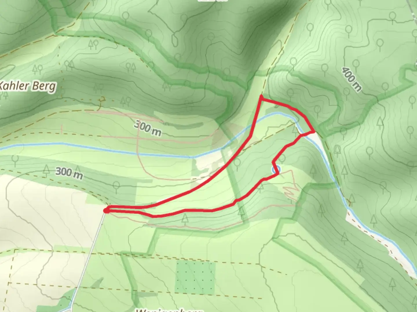 An image depicting the trail Sulzrieden Loop via Wanderweg Sulzrieden and its surrounding area.