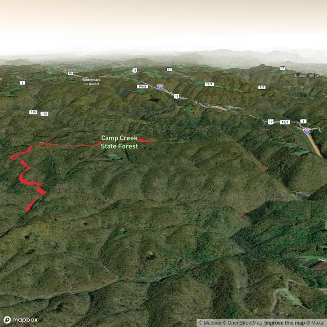 An image depicting the trail Turkey Loop Trail and its surrounding area.